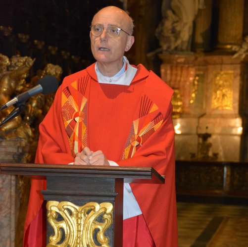 Prof. Dr. Thomas Schwartz bei seiner Predigt