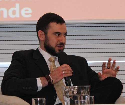 Patrick Kittler bei der Diskussion